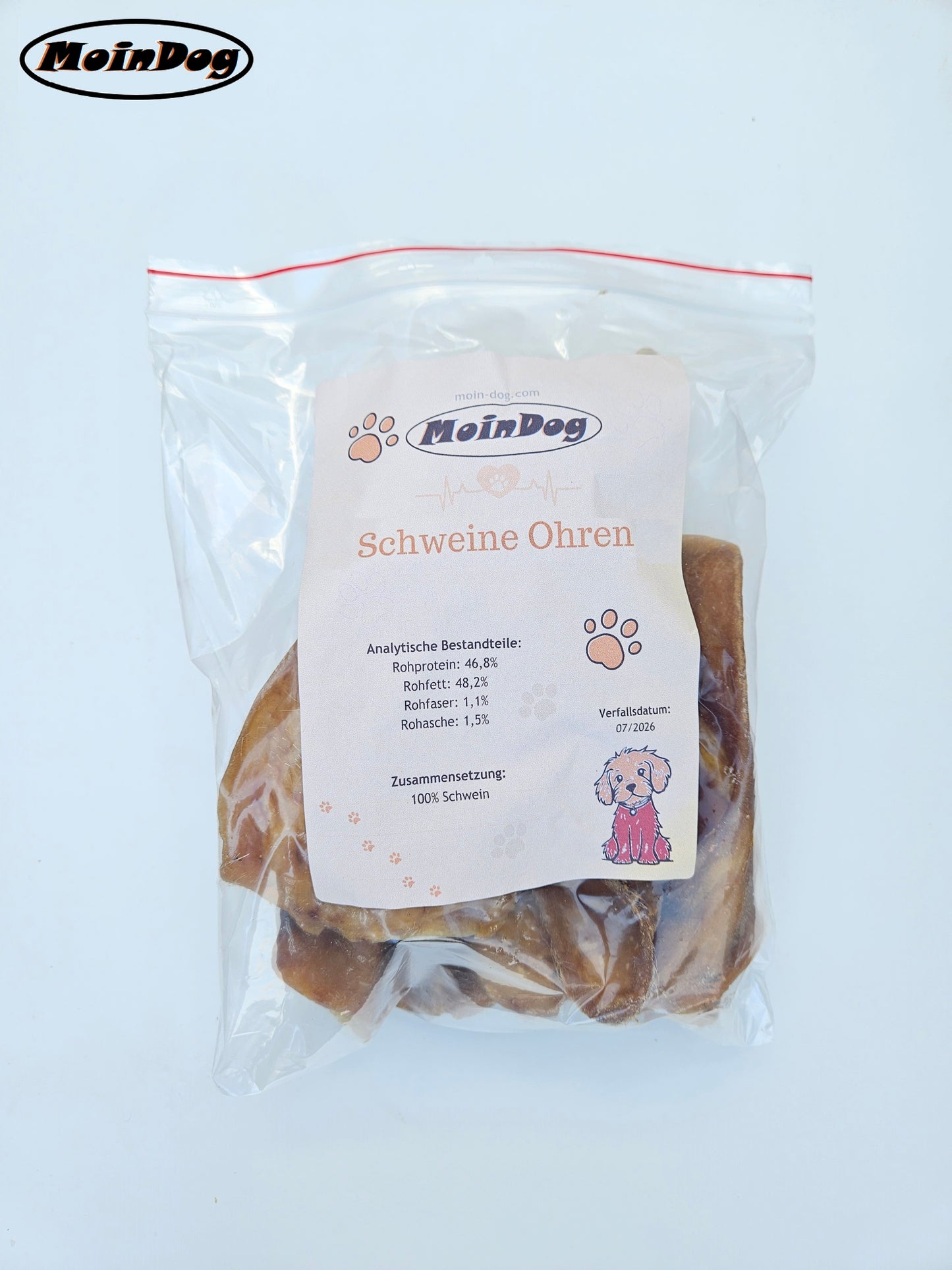 Naturliche Schweineohren als gesunder Hundesnack ohne Zusatzstoffe | MoinDog