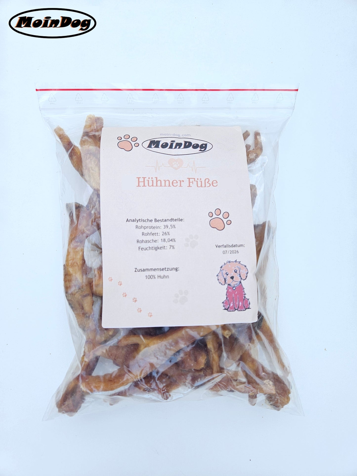 Knusprige Hühnerfüße für Hunde – leckerer Kausnack | MoinDog