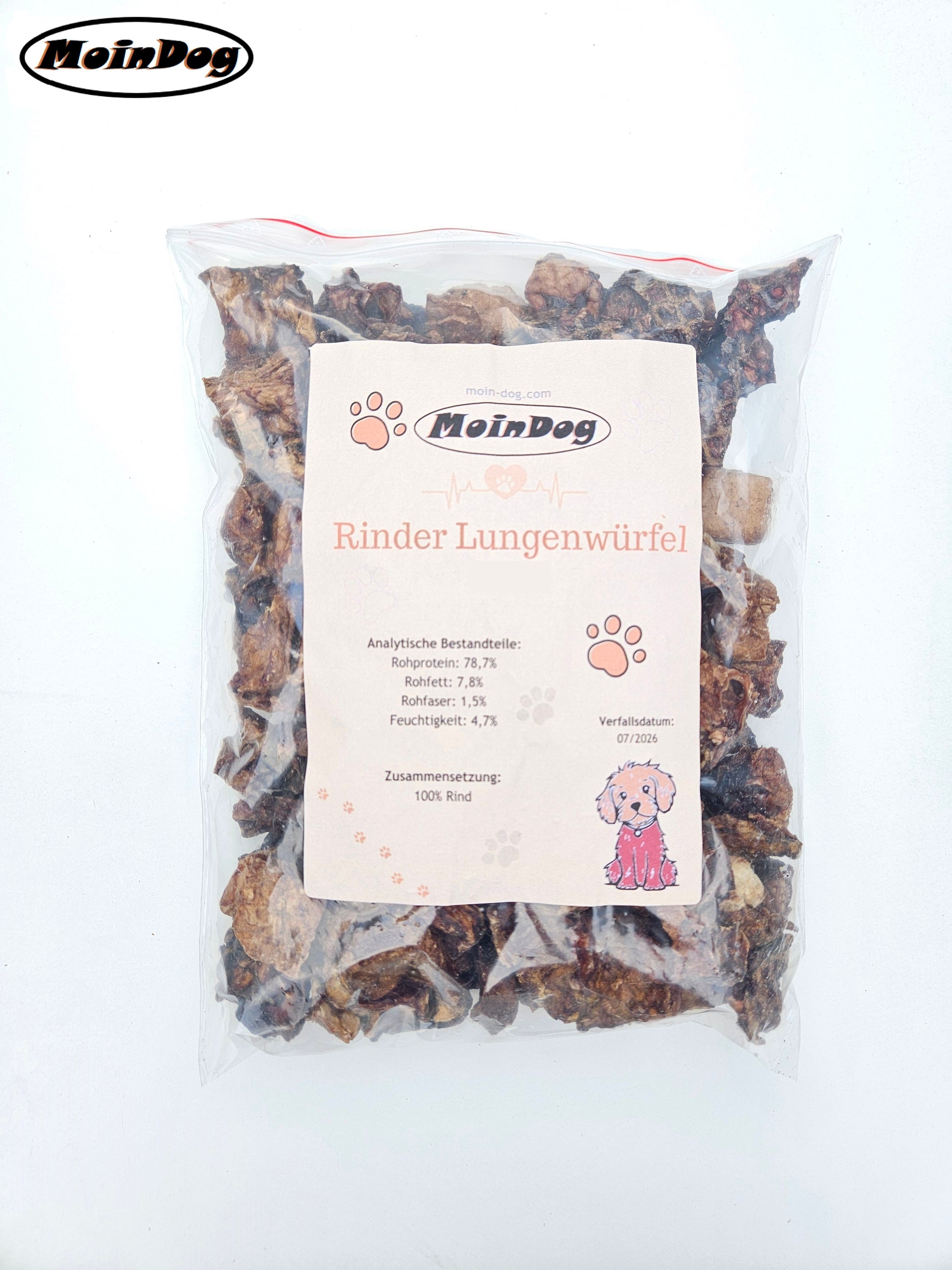 Knusprige Rinderlunge fur Hunde – leckerer Kausnack | MoinDog