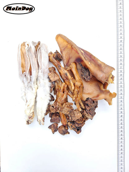 Mix Tute besteht aus Kaninchen, Huhn, Rind und Schwein. Beste Snacks und Kauartikel für deinem Hund | MoinDog